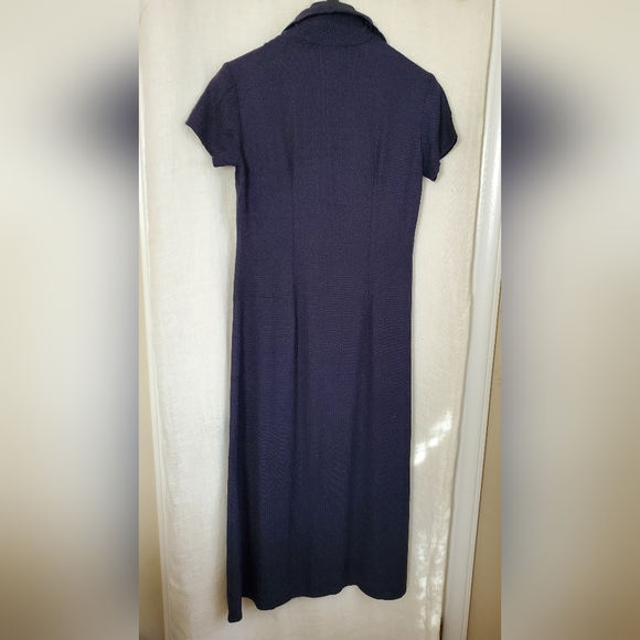 Vintage Blue retro style micro dot dress - Picture 5 of 5